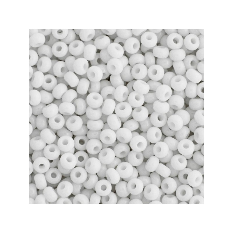 Margele preciosa opaque white 10/0